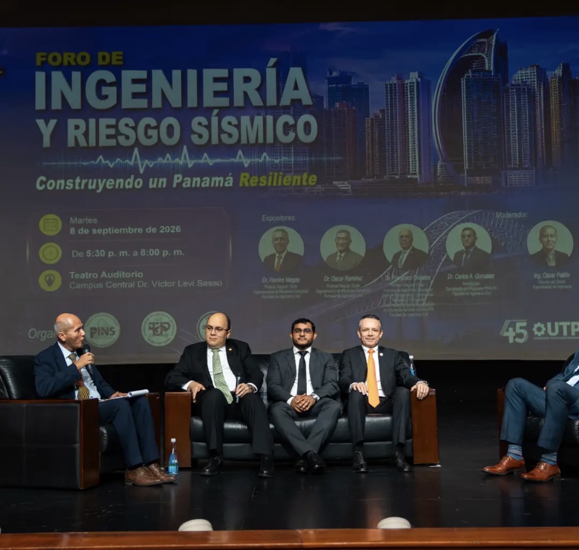UTP impulsa debate técnico sobre riesgo sísmico y resiliencia de las infraestructuras en Panamá